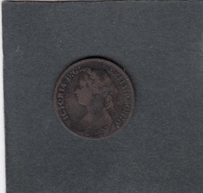 Beschrijving: 1 Farthing  VICTORIA